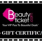 Contest! Win a $50 Gift Certificate to BeautyTicket.com!
