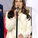 Lea Michele Superbowl Makeup