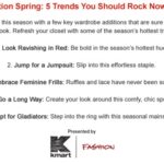 Five Trends You Should Rock Now!