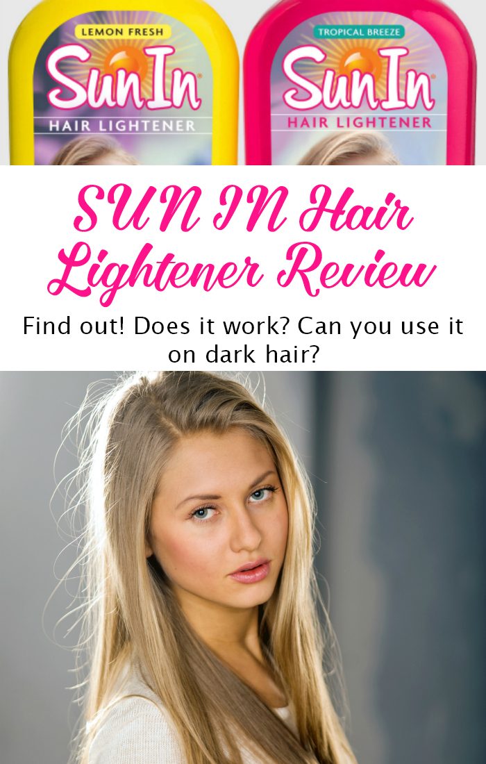 in sun hair lightener