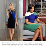 Get Michele Obama’s Color-Blocked Dress Look With Cable & Gauge