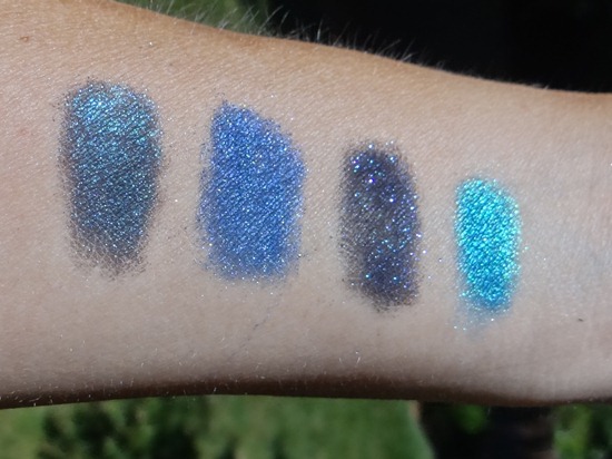 Fyrinnae Blue Shadow Swatches