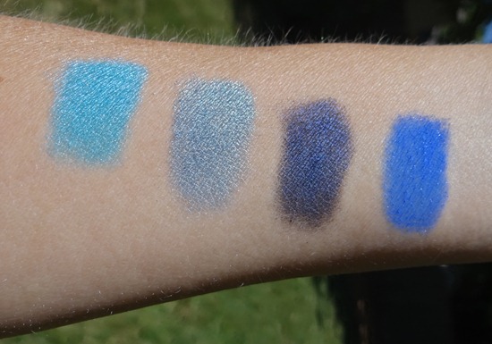 Urban Decay Blue Shadow Swatches