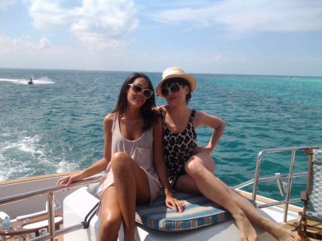 Loving summer on the Mexican Rivera with my friend Julia.