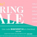ShopBop Big Event Spring Sale