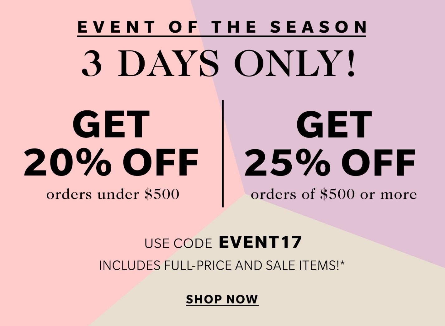 ShopBop Sale, Three Days Only!