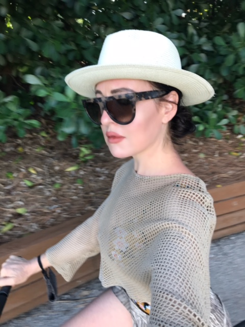 woman on bike