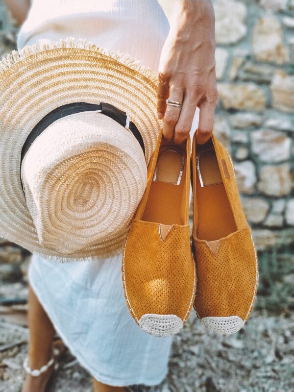 summer shoes and hat